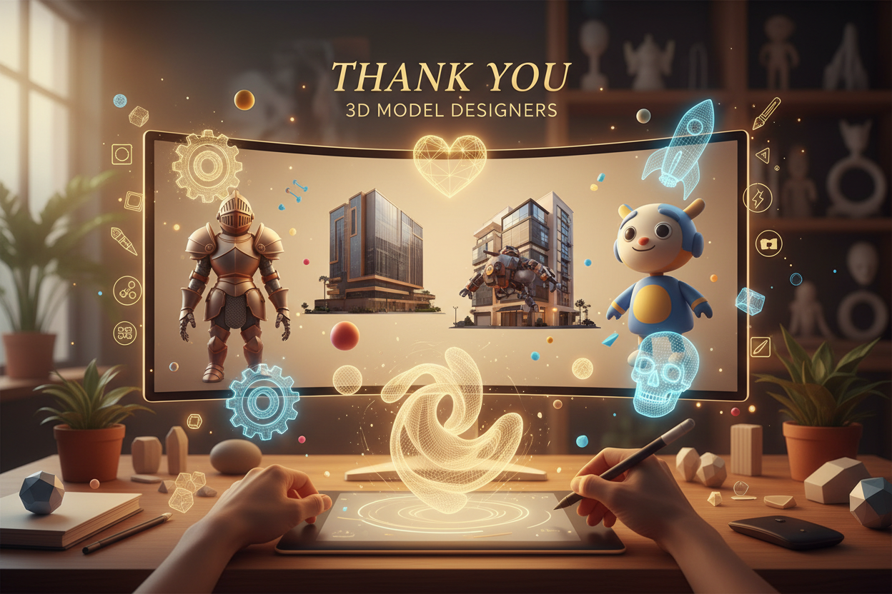 Figurine 3D Uimitoare la Firg3D: Artă Digitală Prinde Viață, cu Respect pentru Creatori