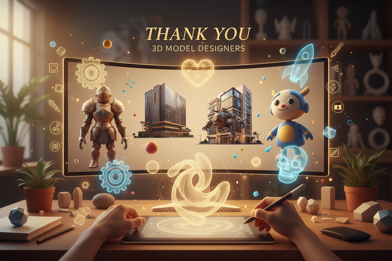 Figurine 3D Uimitoare la Firg3D: Artă Digitală Prinde Viață, cu Respect pentru Creatori