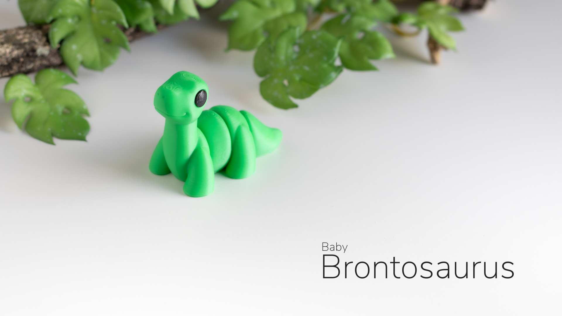 Baby Brontosaurus - Figurina 3D Dinozaur