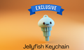Jellyfish Keychain - Breloc 3D Meduza