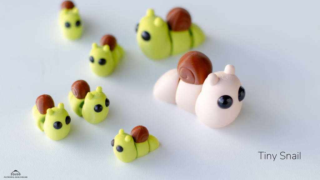 Tiny Snail - Figurina 3D