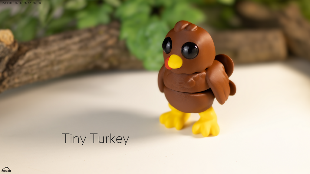Tiny Turkey - Figurina 3D