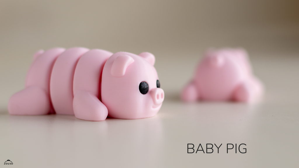Baby Pig - Figurina 3D