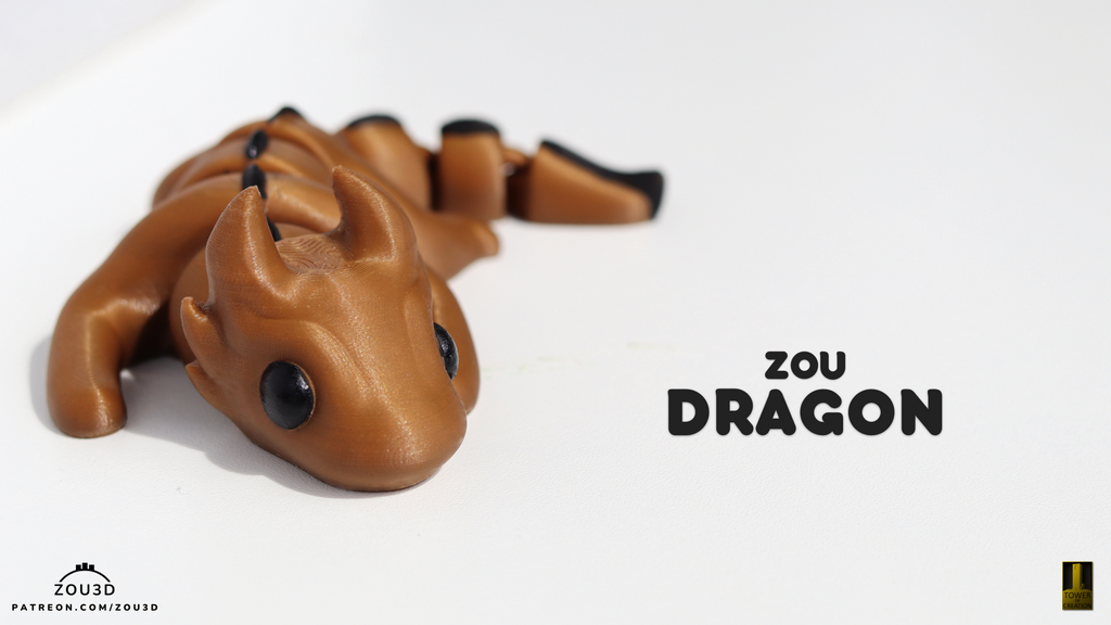 Zou Dragon - Figurina 3D Articulata