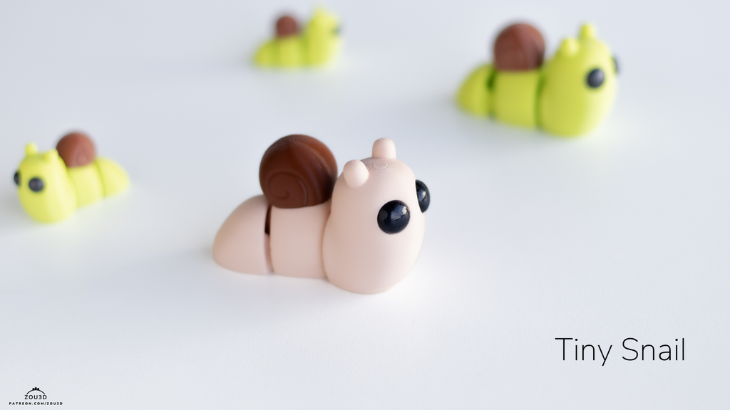 Tiny Snail - Figurina 3D
