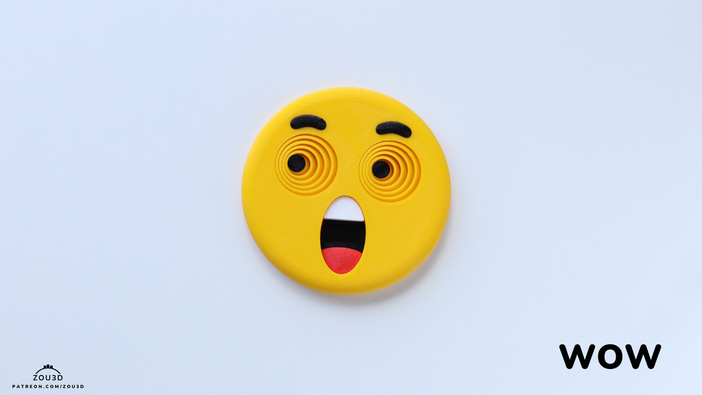 WOW Emoji Keychain - Breloc 3D Emoji Uimire
