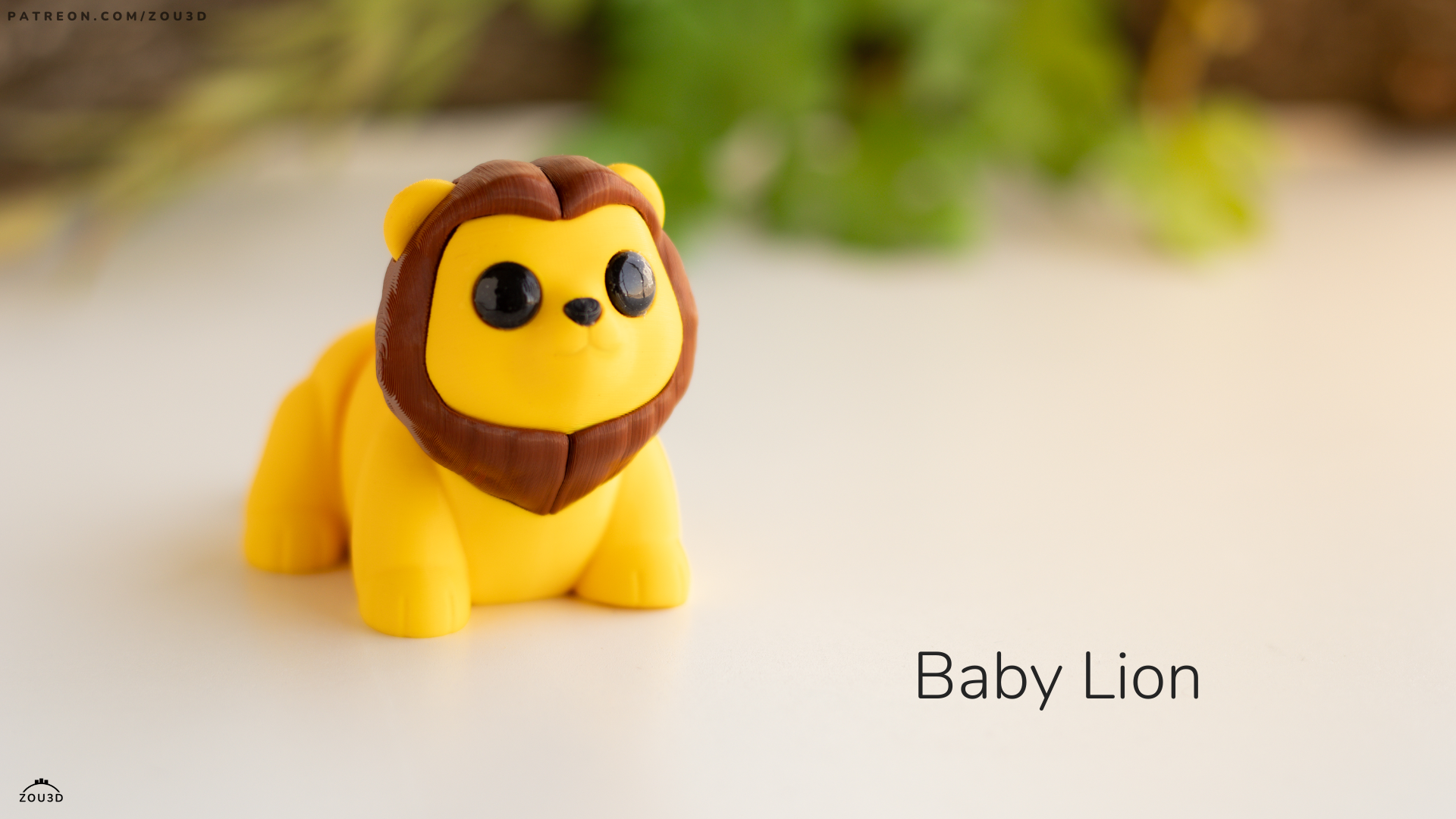 Baby Lion - Figurina 3D