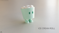 Ice Cream Roll Keychain - Breloc 3D Inghetata Kawaii