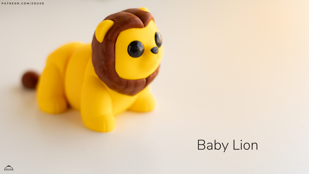 Baby Lion - Figurina 3D