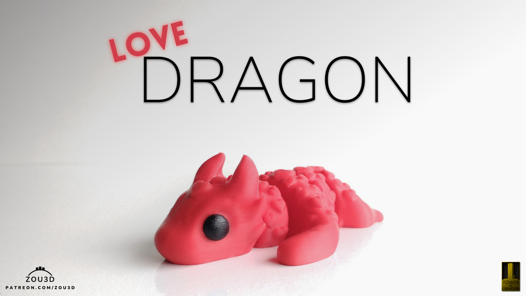 Baby Love Dragon - Figurina 3D
