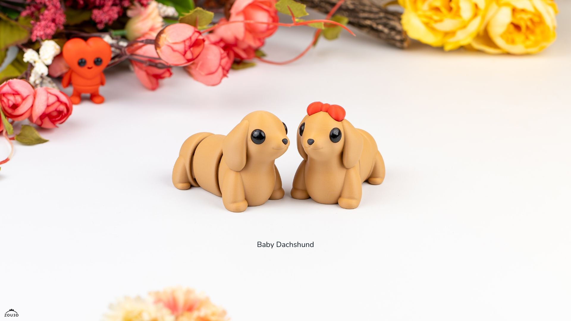 Baby Dachshund  - Figurina 3D