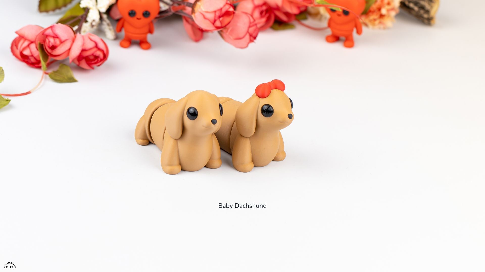Baby Dachshund  - Figurina 3D