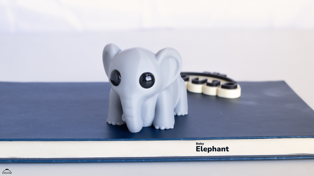 Baby Elephant - Figurina 3D
