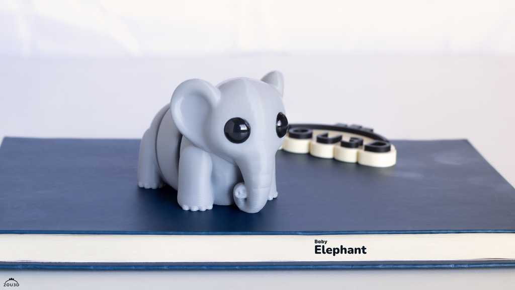 Baby Elephant - Figurina 3D
