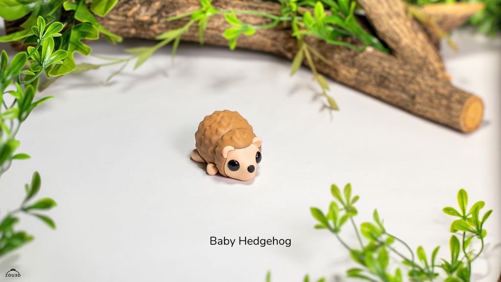 Baby Hedgehog - Figurina 3D