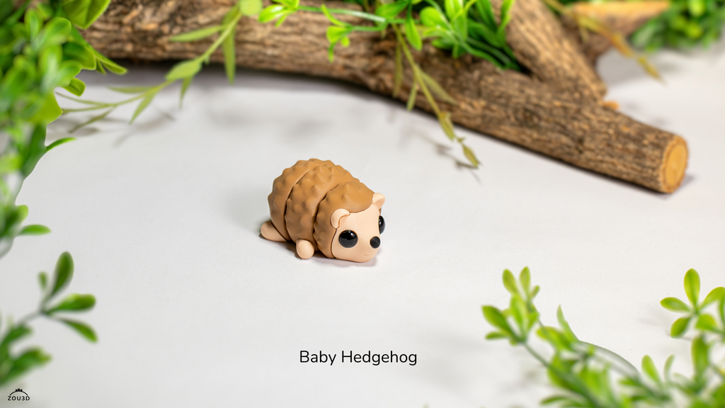 Baby Hedgehog - Figurina 3D