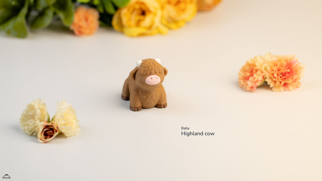 Baby Highland Cow - Figurina 3D