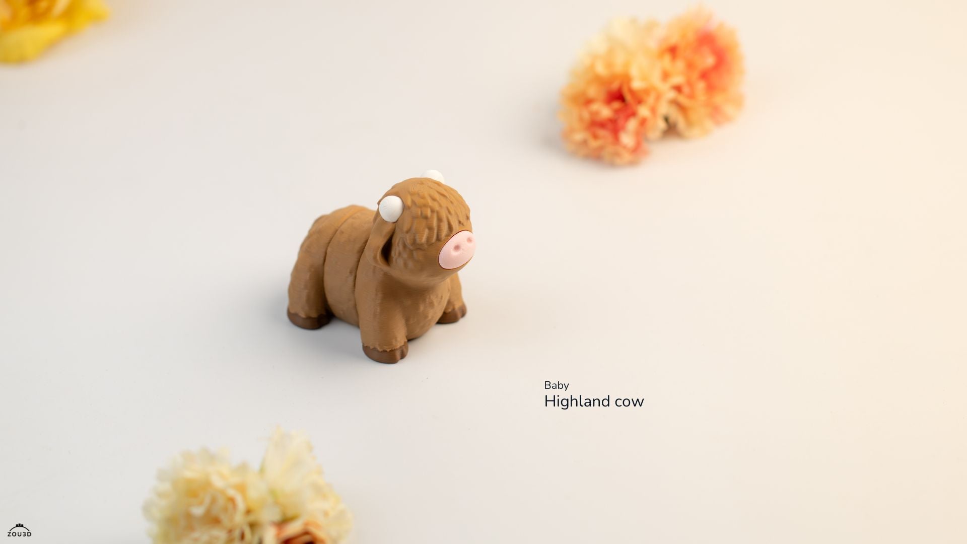 Baby Highland Cow - Figurina 3D