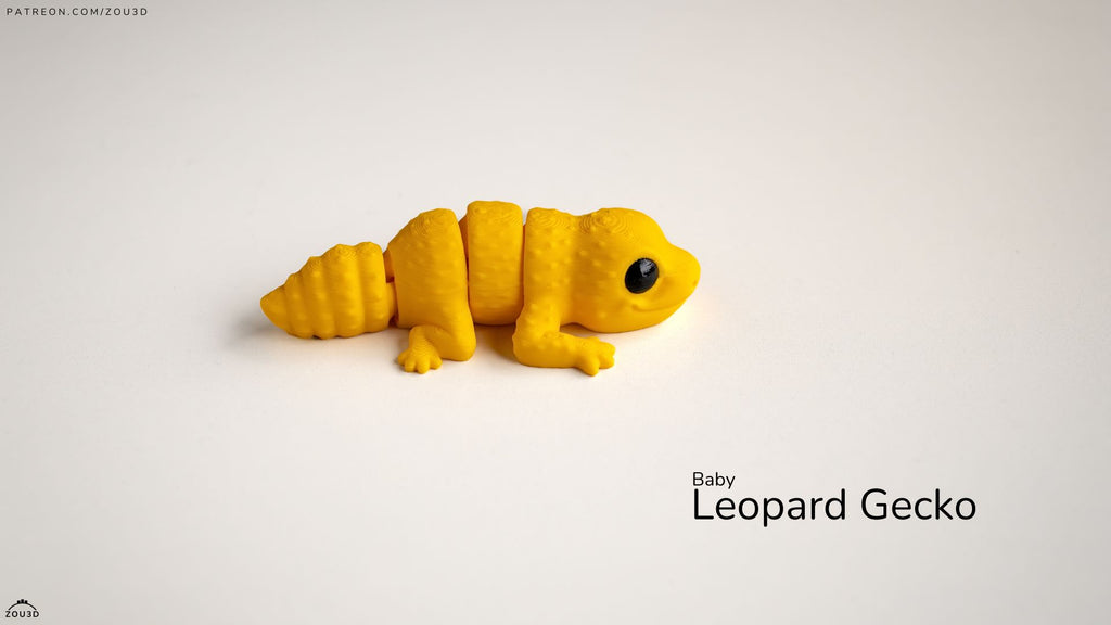 Baby Leopard Gecko - Figurina 3D