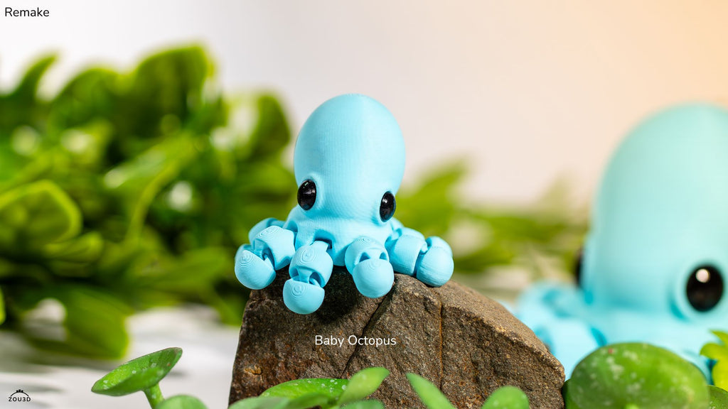 Baby Octopus Remake - Figurina 3D