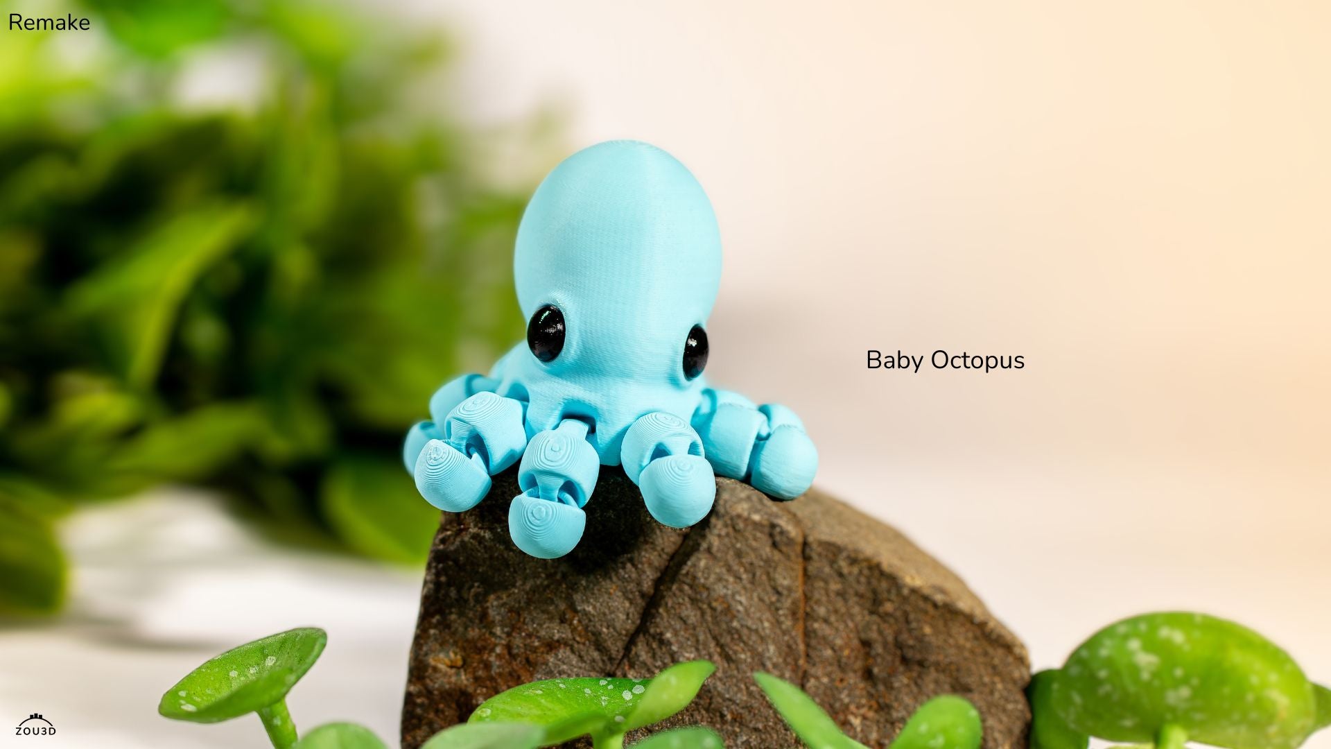 Baby Octopus Remake - Figurina 3D