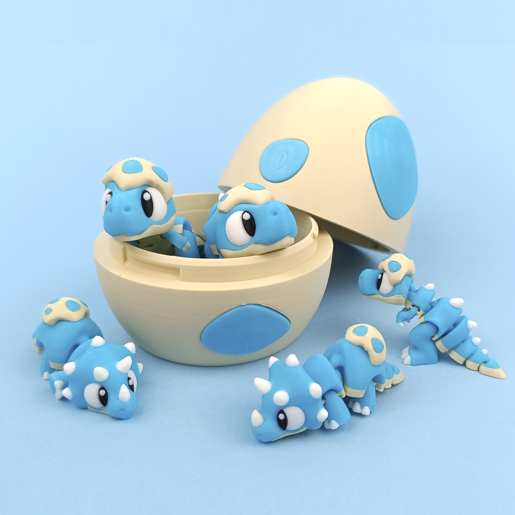 Dino Egg Surpriză - Set 3D Ou cu Dinozaur Kawaii Articulat