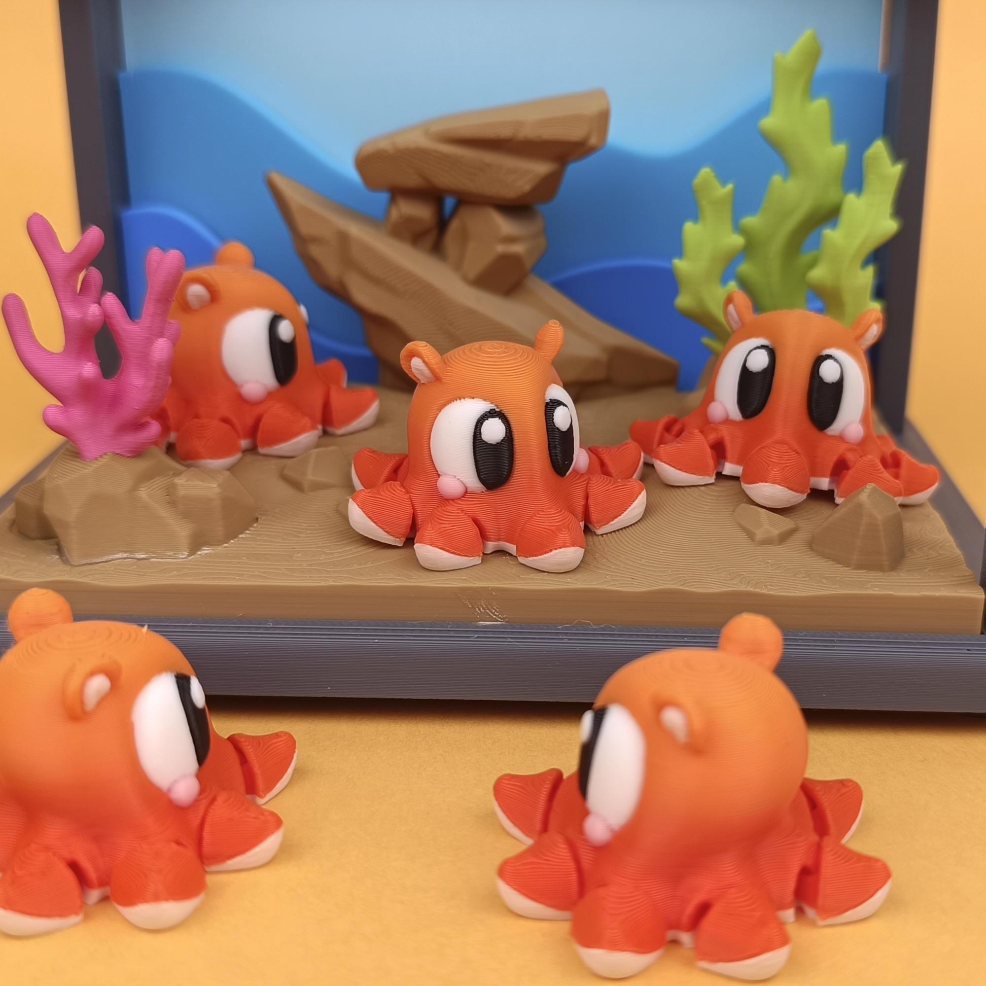 Dumbo Octopus - Figurina 3D Caracatita Kawaii