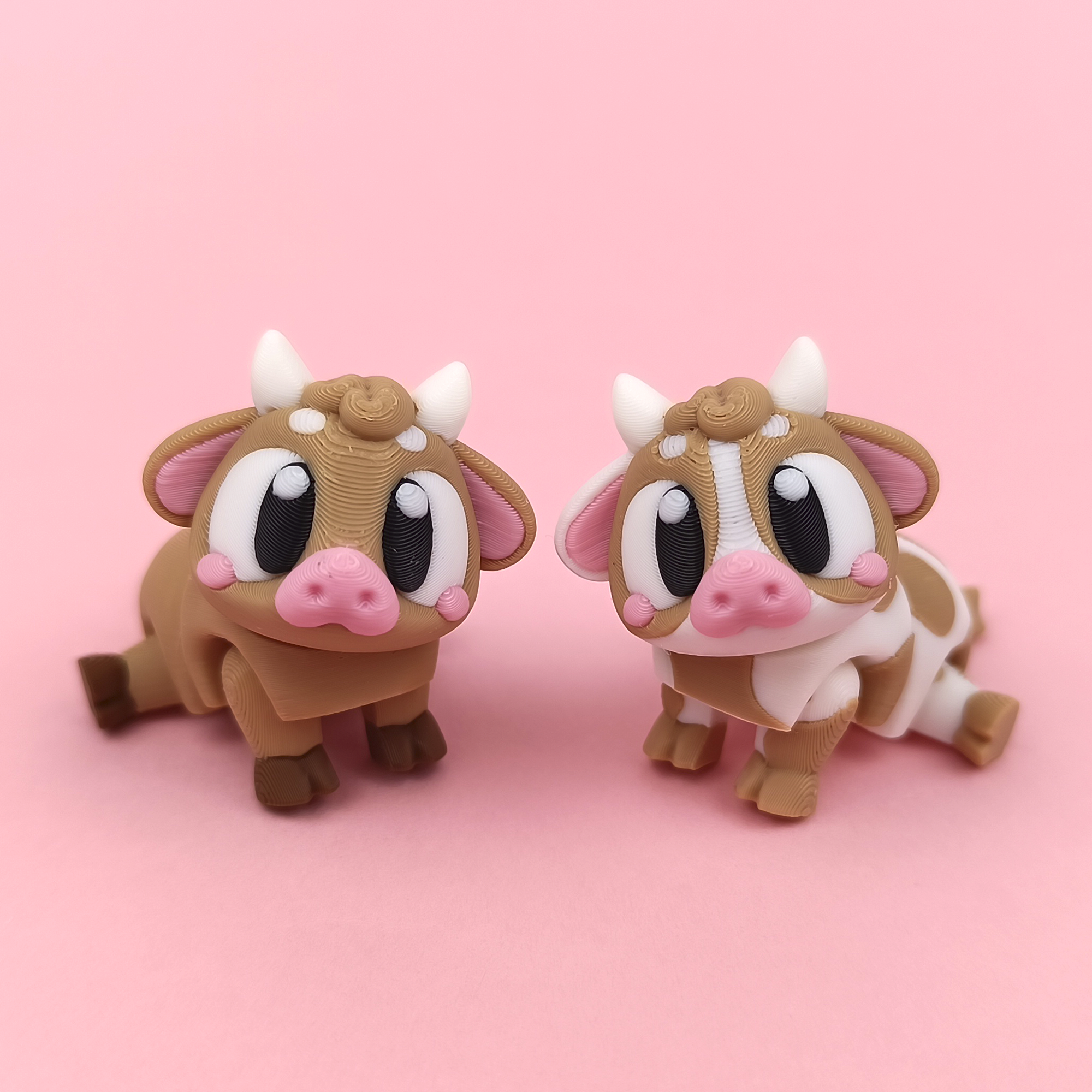 Flexi Cow - Figurina 3D Viȟel Kawaii Articulat