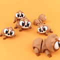 Flexi Tardigrad - Figurina 3D Tardigrad Kawaii Articulat