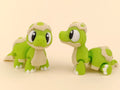 Flexi Baby Brachiosaurus - Figurina 3D Dinozaur Kawaii Verde