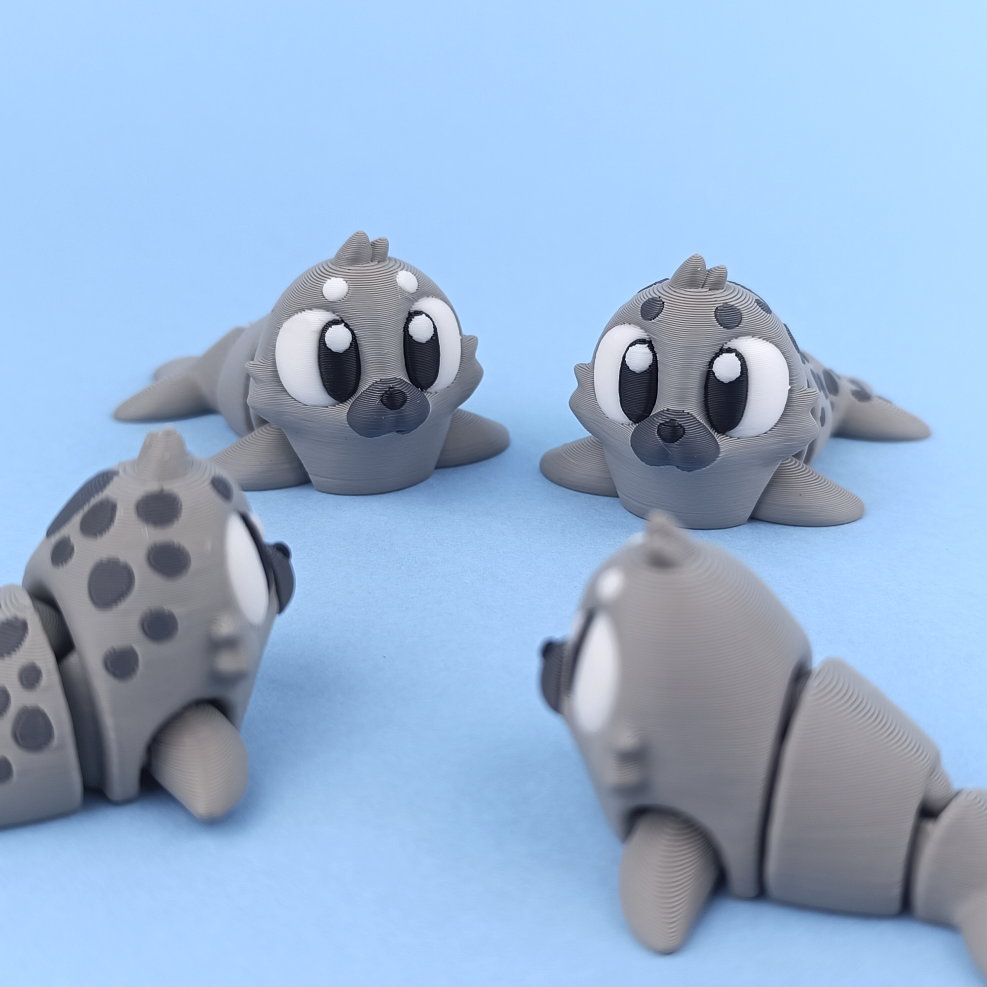 Flexi Seal - Figurina 3D Focă Kawaii Articulată