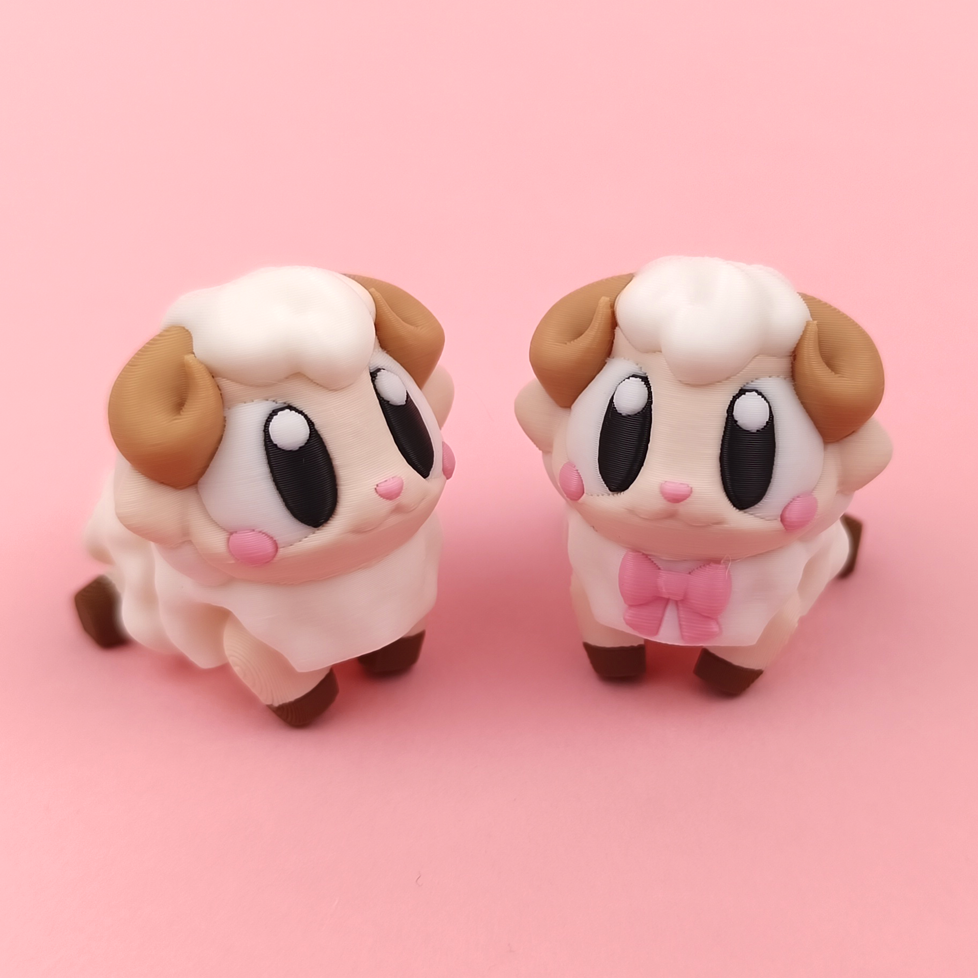 Flexi Sheep - Figurina 3D Mieluță Kawaii Pufoasă