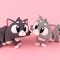 Flexi Cat - Figurina 3D Pisicuță Kawaii Articulată