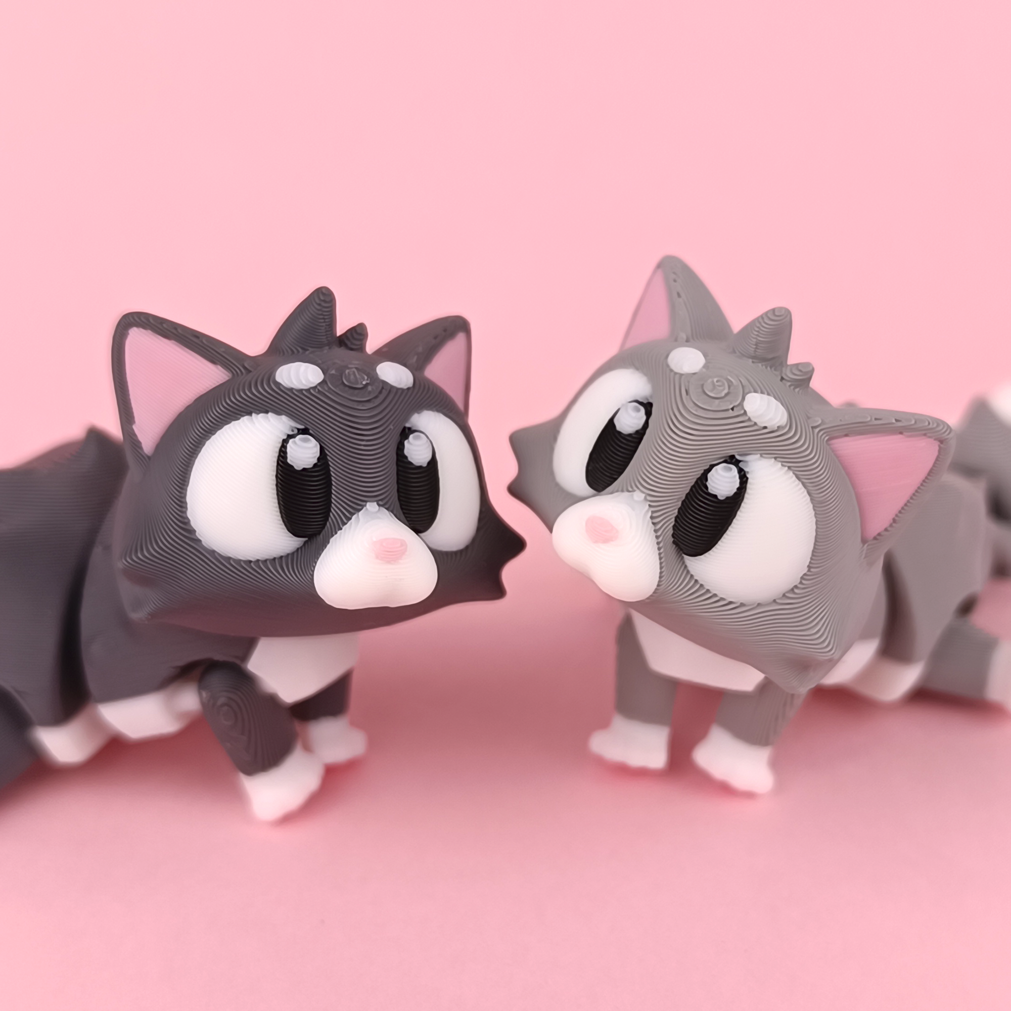 Flexi Cat - Figurina 3D Pisicuță Kawaii Articulată