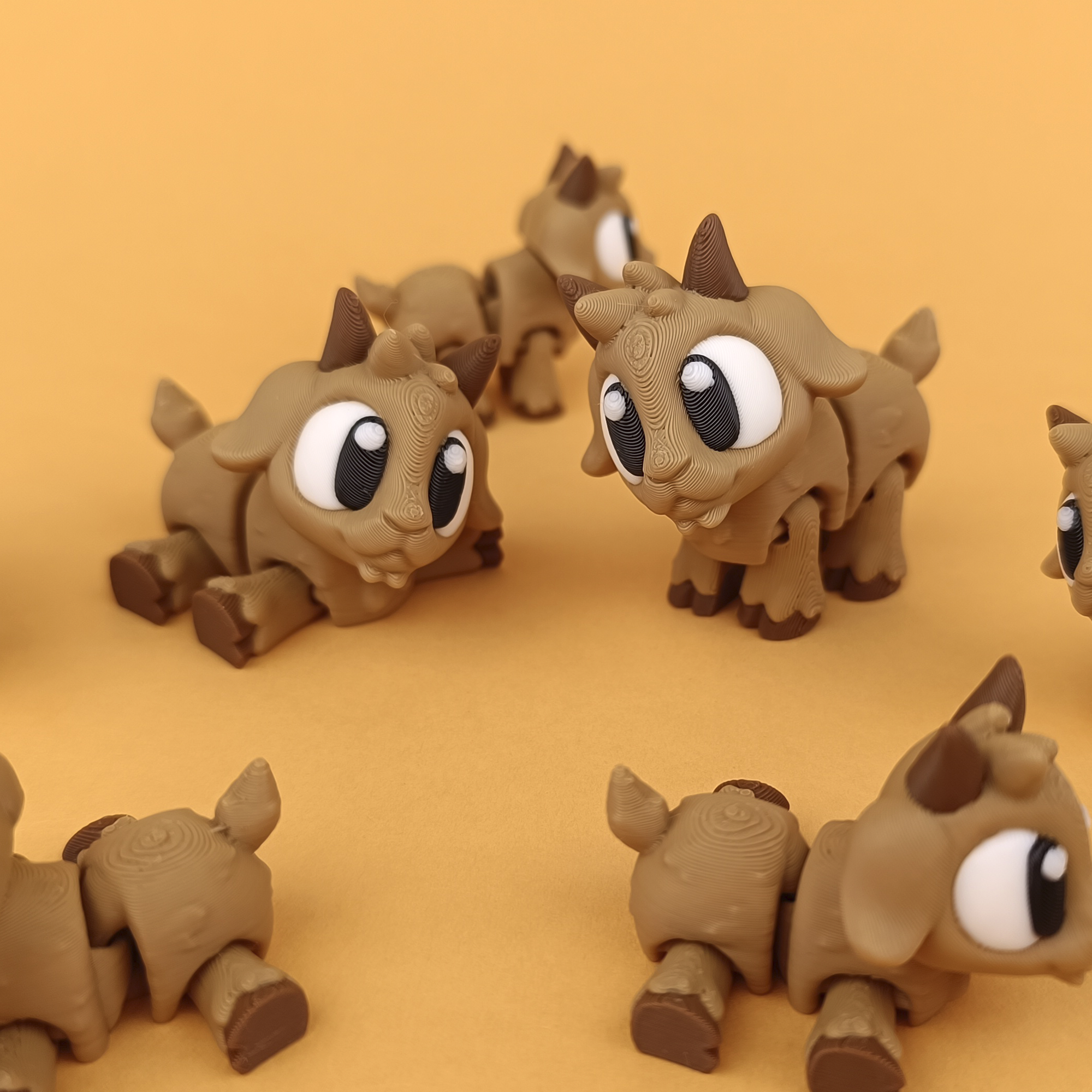 Flexi Goat - Figurina 3D Ied Kawaii Articulat