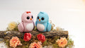 Love Birds - Set Figurine 3D Pasarele Indragostite