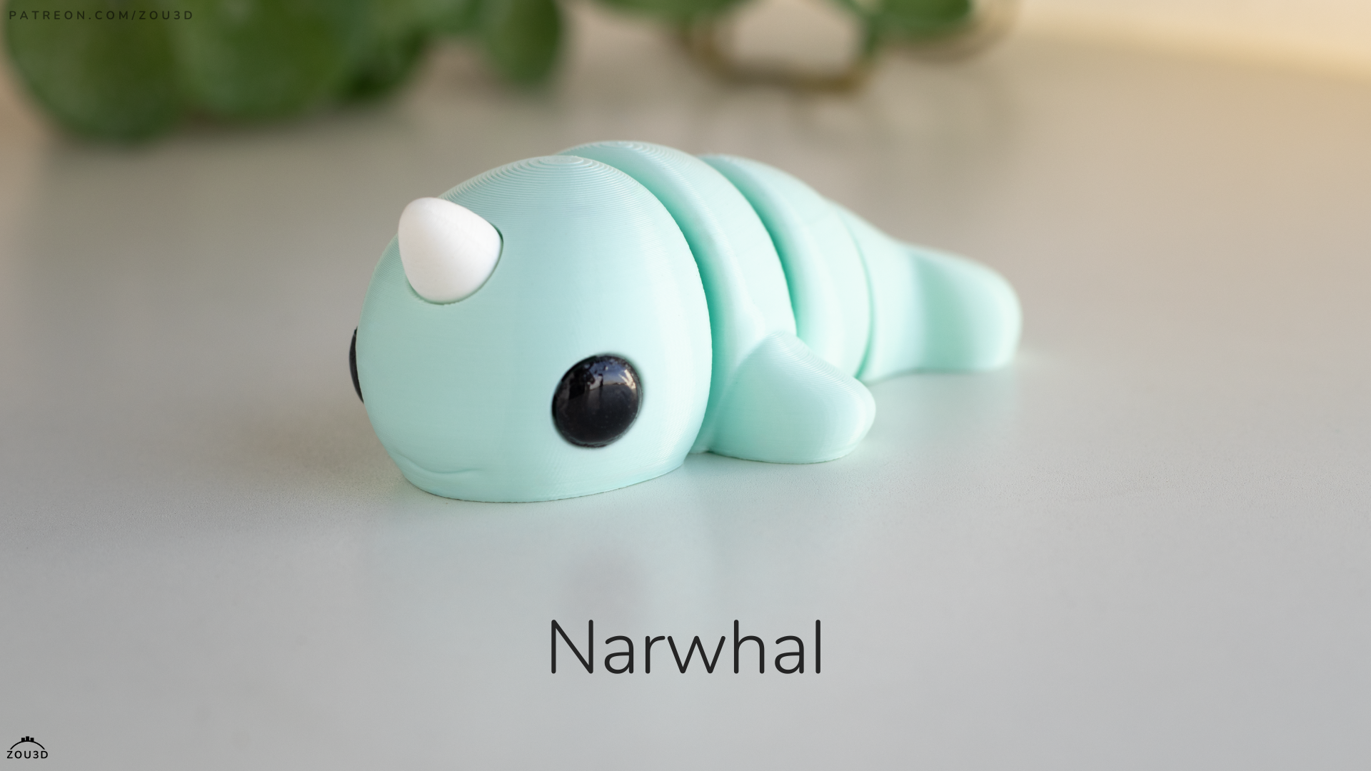 Baby Narwhal - Figurina 3D