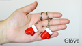 Christmas Glove Keychain - Breloc 3D Manusa Craciun