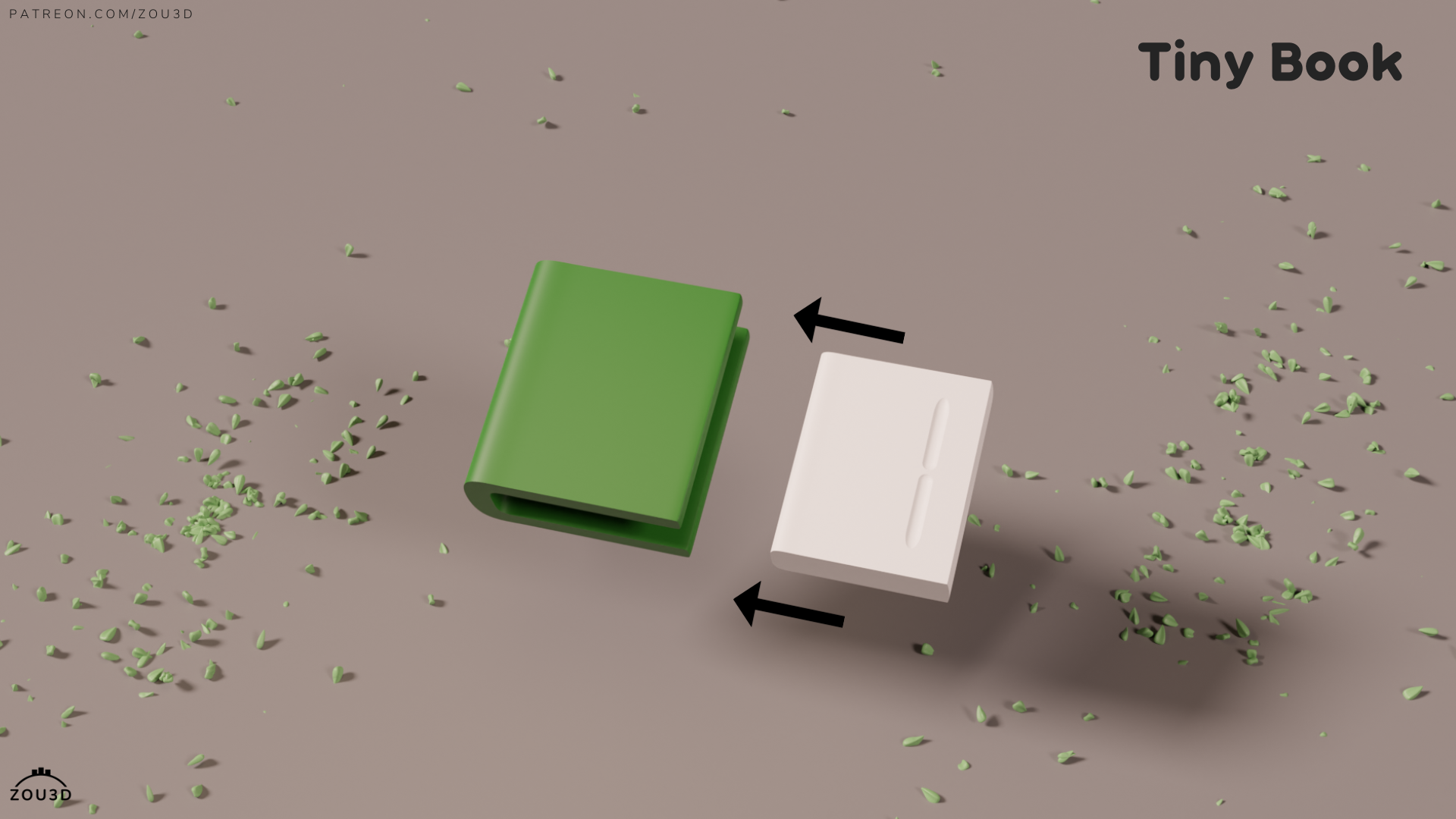 Tiny Book Keychain - Breloc 3D Carte Miniatură