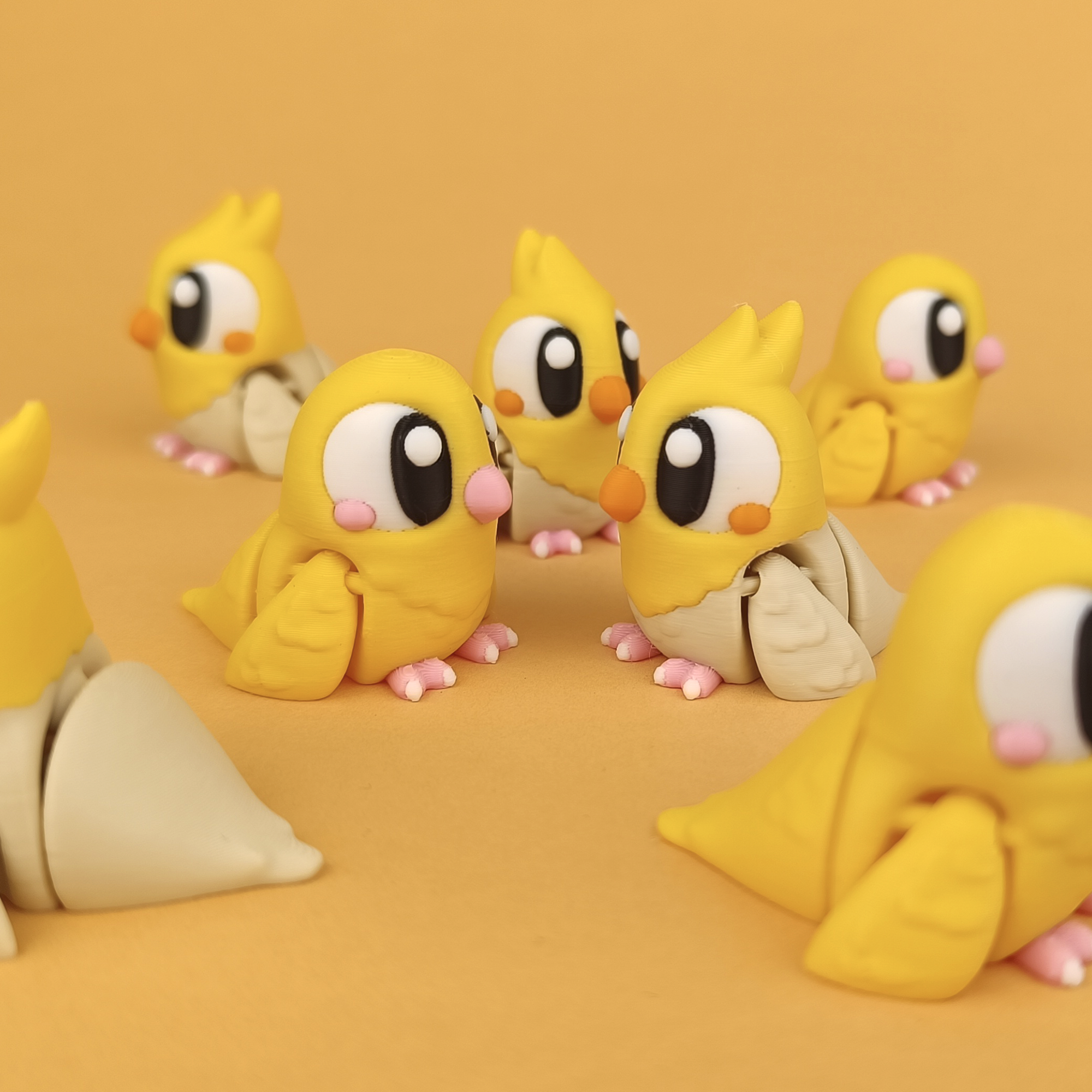 Pet Bird - Figurina 3D Pui Pasare Kawaii