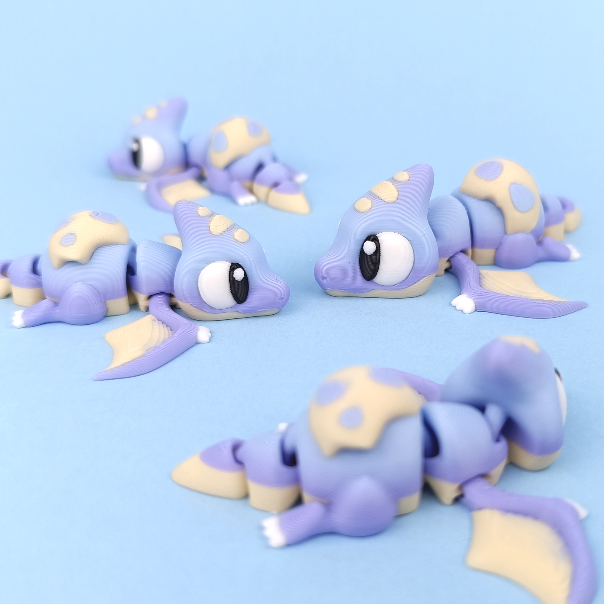 Flexi Pterodactyl - Figurina 3D Pterodactil Kawaii Articulat