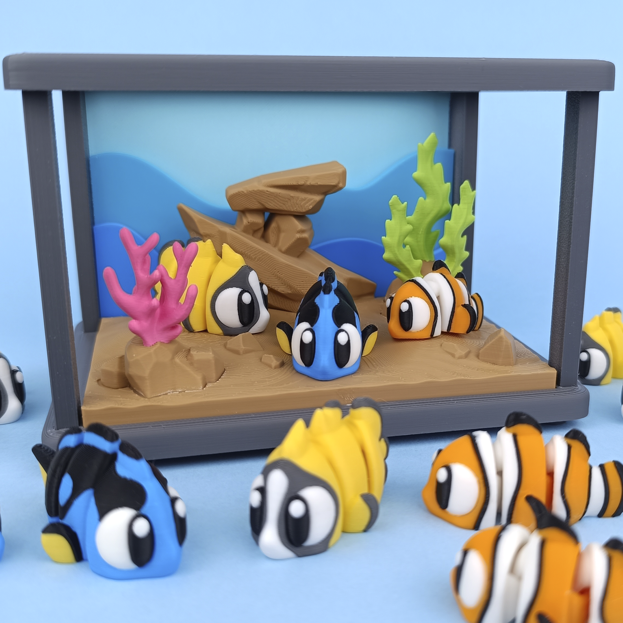 Tropical Fish Tank - Acvariu 3D cu Pestisori Kawaii
