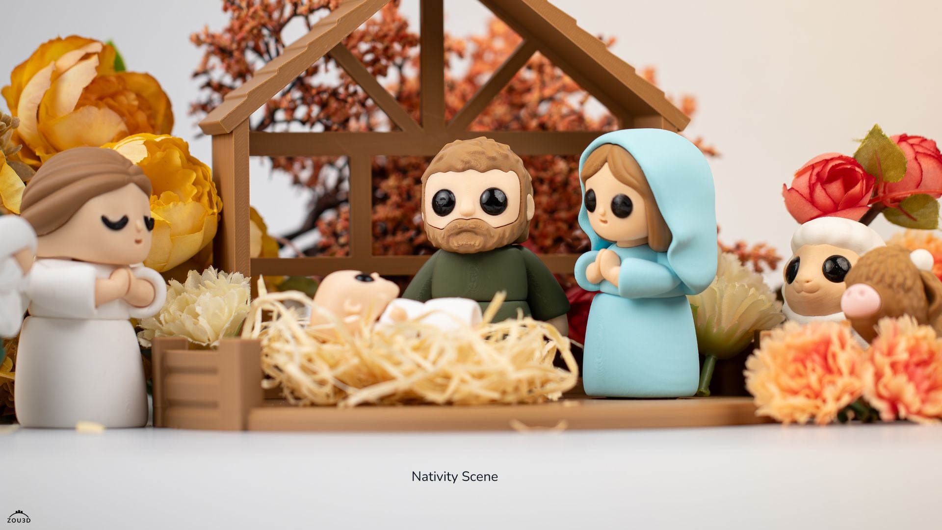 Nativity Scene - Scena Nasterii Domnului 3D Kawaii