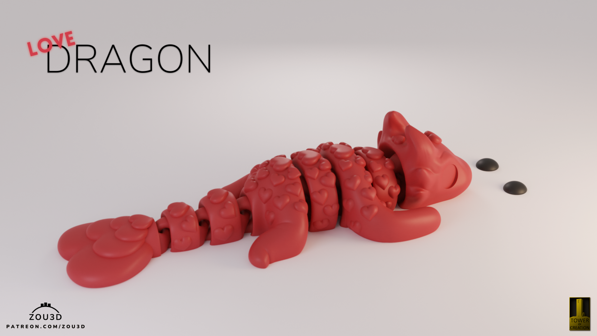 Baby Love Dragon - Figurina 3D